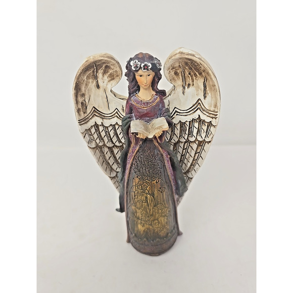 Collectible Nativity Angel Holding A Book 8.25"H U191 - Picture 2 of 7